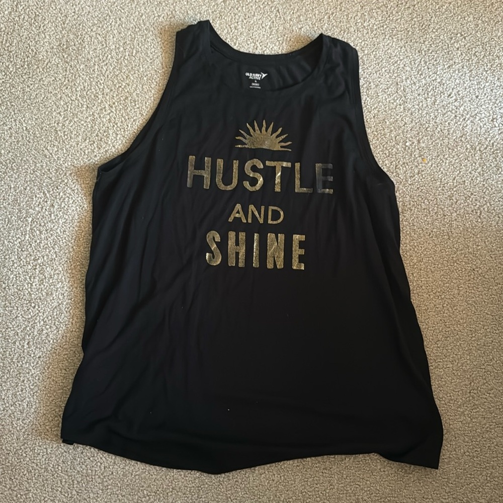 Black workout top